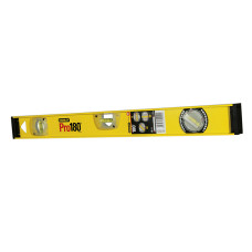 Stanley 1-42-921 Уровень 80см алюминий, двутавр, 3 капсулы (1поворотная на 180°), 1,5 мм /м
