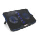 Подставка для ноутбука IceCoorel 10-15.6", 2*140mm + 3*70mm 1400 RPM, 2*USB, 410x290x26mm, Blue (A2)