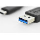 Digitus USB 3.0 (AM/Type-C) 1.0m, black (AK-300136-010-S)