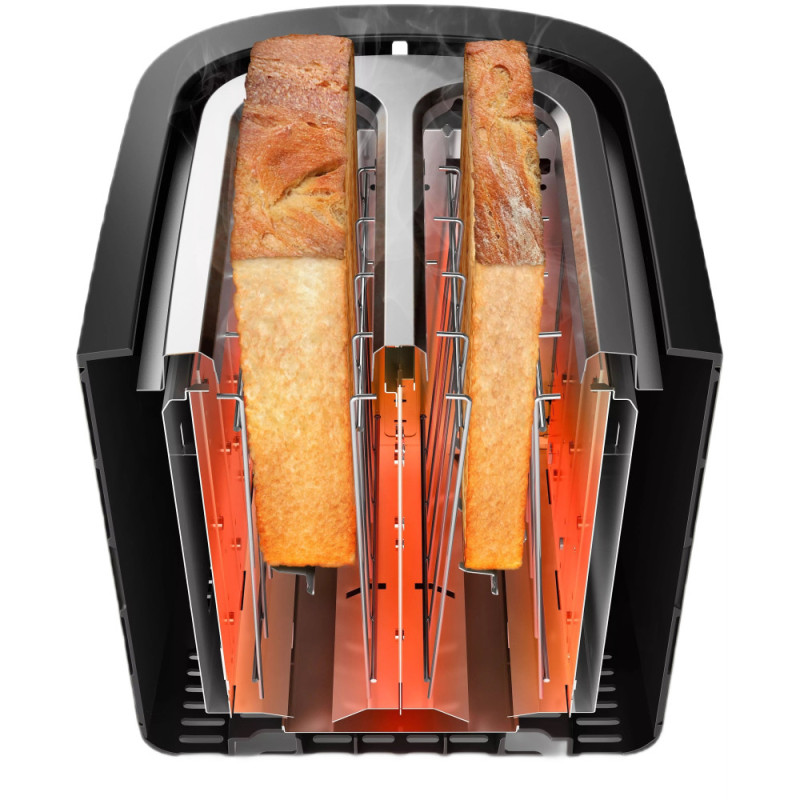 Philips toaster Viva Collection 950W, inoxав., heating, defrosting (HD2650/30)