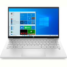 Ноутбук HP Pavilion x360 14-ek2020ua (A0NK3EA); 14" FullHD (1920x1080) IPS LED глянцевый сенсорный , Intel Core 3 100U (1.2 - 4.7 ГГц) , RAM 8 ГБ (Max 8 ГБ) , SSD 512 ГБ , Intel Graphics , без ОП , Wi-Fi , BT , веб-камера , DOS , 1.51 кг , серебристый , подсветка клавиатуры , сканер отпечатков пальцев