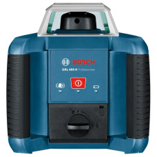 Bosch Нівелір лазерний ротаційний Professional GRL 400 H, 20м/з приймачем 400м, ±0.08мм/м, 600 об/хв, IP54, 2кг, кейс, приймач LR1, АКБ, ЗП (0.601.061.800)