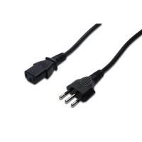 Digitus Power Cord, Italy plug - C13 M/F, 1.8m, H05VV-F3G 0.75qmm, bl (AK-440113-018-S)