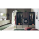 Haier WM front load, 9kg, 1400, A+++, 60m, display, steam, invertor, black door, direct motion, silver (HW90-B14939S8)