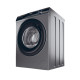 Haier WM front load, 9kg, 1400, A+++, 60m, display, steam, invertor, black door, direct motion, silver (HW90-B14939S8)