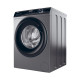 Haier WM front load, 9kg, 1400, A+++, 60m, display, steam, invertor, black door, direct motion, silver (HW90-B14939S8)