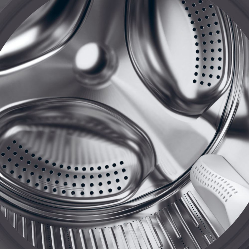 Haier WM front load, 9kg, 1400, A+++, 60m, display, steam, invertor, black door, direct motion, silver (HW90-B14939S8)