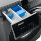 Haier WM front load, 9kg, 1400, A+++, 60m, display, steam, invertor, black door, direct motion, silver (HW90-B14939S8)