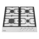 Hansa Hob gas, 59cm, cast-iron, white (BHGW630301)