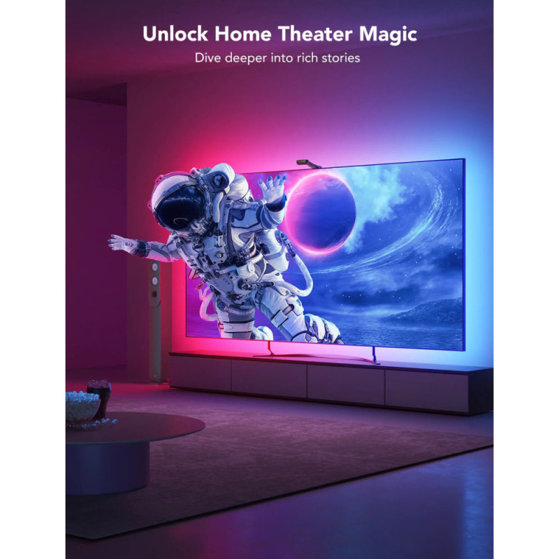Govee Набор адаптивной подсветки H605C Envisual TV Backlight T2 with Dual Cameras 75-85'' RGB Черный (H605C312)
