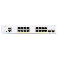 Cisco Комутатор CBS250 Smart 16-port GE, PoE, 2x1G SFP