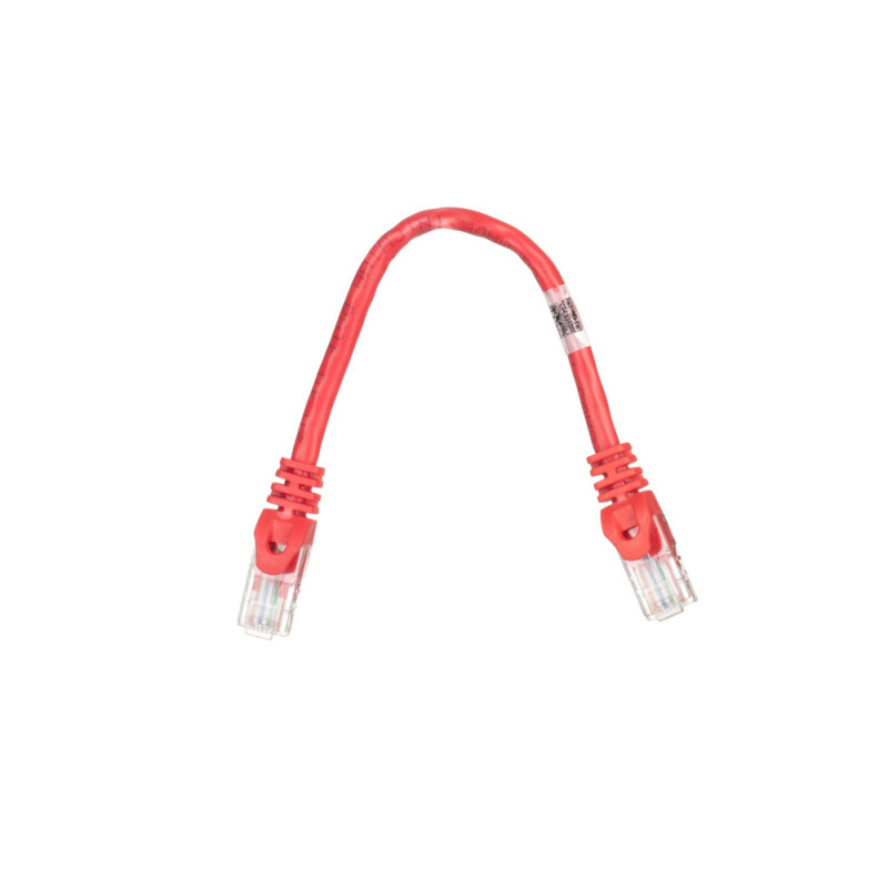 2E Cat 6, UTP, RJ45, 26AWG, 7/0.16 Cu, 0.20 m, PVC, Red (2E-PC6COP-020RD)