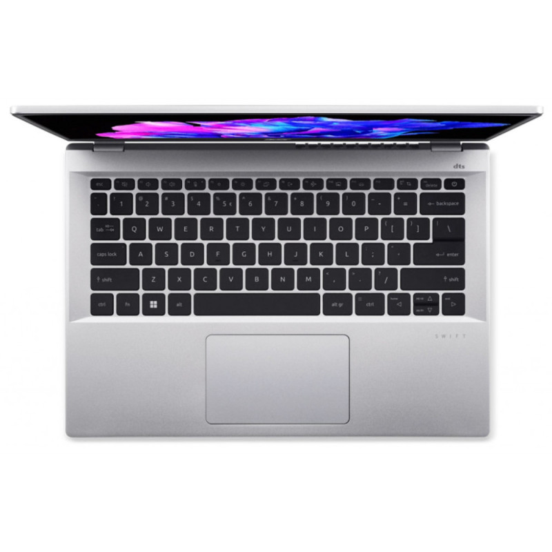Acer Notebook Swift Go 14 SFG14-71 14  2.8K OLED, Intel i7-1355U, 16GB, F512GB, UMA, Lin, silver (NX.KMZEU.005)