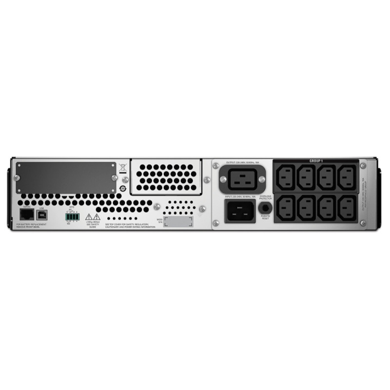 APC Джерело безперебійного живлення Smart-UPS 3000VA/2700W, RM 2U,LCD, USB, SmartConnect, 8xC13, 1xC19 (SMT3000RMI2UC)