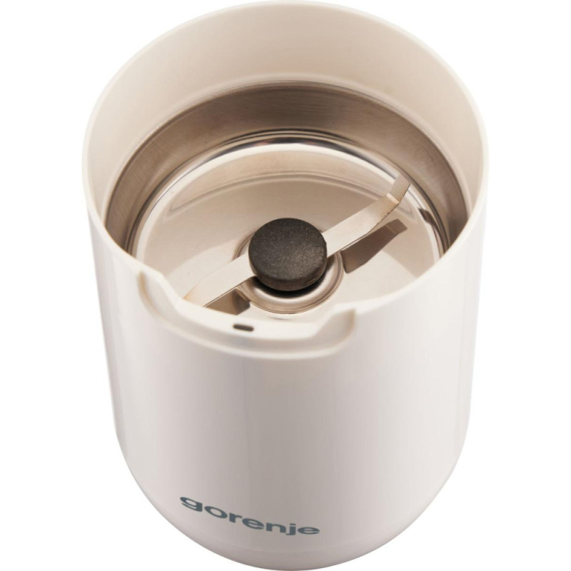 Gorenje сoffee grinder rotary, 150W, grain volume-45g, 3 degree of grinding, plastic/iron, white (SMK150SW)