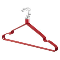 ARDESTO Hanger Set 40.5cm, 5pcs, metal, PVC, red (ARHC2805R)