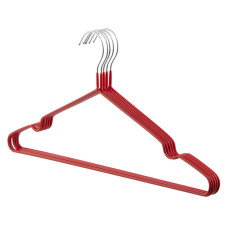 ARDESTO Hanger Set 40.5cm, 5pcs, metal, PVC, red (ARHC2805R)