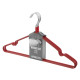 ARDESTO Hanger Set 40.5cm, 5pcs, metal, PVC, red (ARHC2805R)