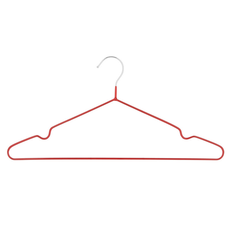 ARDESTO Hanger Set 40.5cm, 5pcs, metal, PVC, red (ARHC2805R)