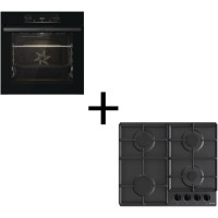 Gorenje SET (oven electrical BO6735E02BK + hob gas G641EB), 740147, black (SET_BO6735E02BK_G641EB)