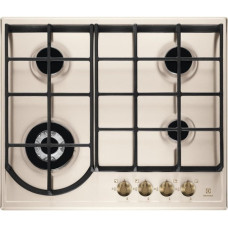 Electrolux Варильна поверхня Electrolux газова Rococo, 60см, чавун, шампань (EGH6343RON)