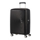 American Tourister Валіза American Tourister, Soundbox, поліпропілен, середня, 67см, 71.5/81л, TSA, 4 колеса, EXP, чорний (32G*09002)
