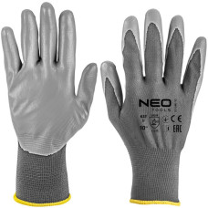 Neo Tools Рукавички робочі Neo Tools поліестер з поліуретановим покриттям, р.10, сірий (97-646-10)