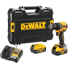 DeWALT Аккумуляторный шуруповерт-дрель XR Li-Ion 18 В, аккумулятор 2×5 А·ч, 74 Нм, 0–450/0–1650 об/мин, чехол TSTAK, вес 1,12 кг (DCD794P2T)