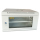 Шкаф настенный GEAR 6U 19" 600x450x350 мм, + полка 19", grey (GWMSN-6U-600-450G)
