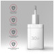 Зарядное устройство AXAGON 1xUSB QC4.0 + 1xUSB-C PD30W PPS white (ACU-PQ30W)