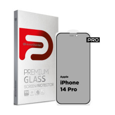 Стекло защитное Armorstandart Pro Anti-spy Matte Apple iPhone 14 Pro Black (ARM68604)
