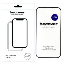 Стекло защитное BeCover Apple iPhone 14 10D Black (711325)