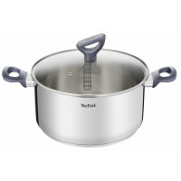 Tefal Daily Cook saucepan with lid, 24cm, stainless steel, aluminum, bakelite (G7124645)
