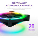Кулер для корпуса NZXT F120RGB Duo - 120mm Dual- (RF-D12SF-B1)