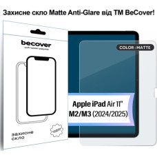 Стекло защитное BeCover Matte Anti-Glare Apple iPad Air 11" M2/M3 (2024/2025) (713705)