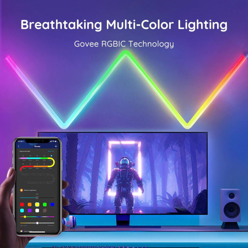 Govee Glide RGBIC Wall Light (8+4) (B6062302)