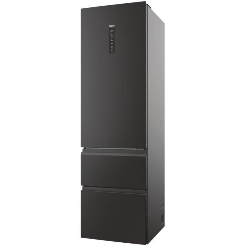 Haier Холодильник многодверный, 205x59.5х65.7, холод.отд.-289л, мороз.отд.-125л, 3дв., А++, NF, инв., дисплей, нулевая зона, черный (HTW5620DNPT)