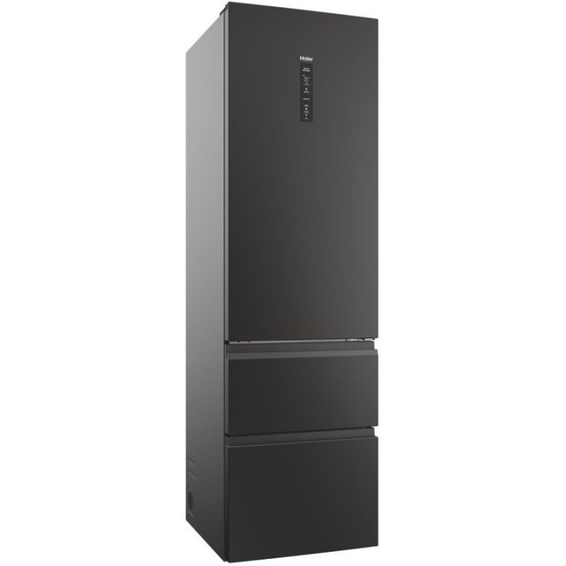 Haier Холодильник многодверный, 205x59.5х65.7, холод.отд.-289л, мороз.отд.-125л, 3дв., А++, NF, инв., дисплей, нулевая зона, черный (HTW5620DNPT)