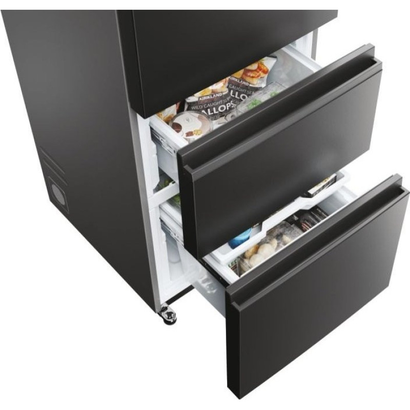 Haier Холодильник многодверный, 205x59.5х65.7, холод.отд.-289л, мороз.отд.-125л, 3дв., А++, NF, инв., дисплей, нулевая зона, черный (HTW5620DNPT)