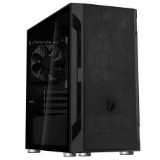 SilverStone Computer case FARA FAH1MB-G, without PSU, 1xUSB3.0, 2xUSB2.0, 1x120mm Black fan, TG Side Panel, mATX, Black (SST-FAH1MB-G)