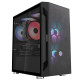SilverStone Computer case FARA FAH1MB-G, without PSU, 1xUSB3.0, 2xUSB2.0, 1x120mm Black fan, TG Side Panel, mATX, Black (SST-FAH1MB-G)