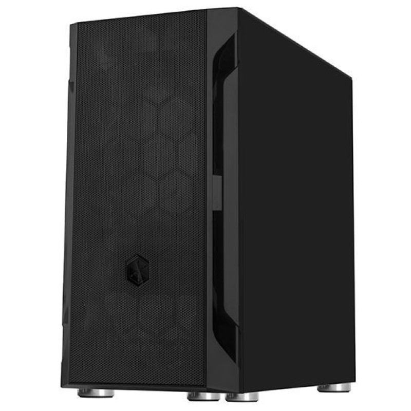 SilverStone Computer case FARA FAH1MB-G, without PSU, 1xUSB3.0, 2xUSB2.0, 1x120mm Black fan, TG Side Panel, mATX, Black (SST-FAH1MB-G)