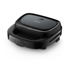 Philips Series 3000 waffle maker 750W, teflon, device body-plastic, black (HD2332/90)