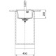 Franke Kitchen sink Maris, fragranite, rectang, no drainboard, 410х510х200mm, bowl - 1, built-in, MRG 610-37 TL, onyx (114.0668.861)