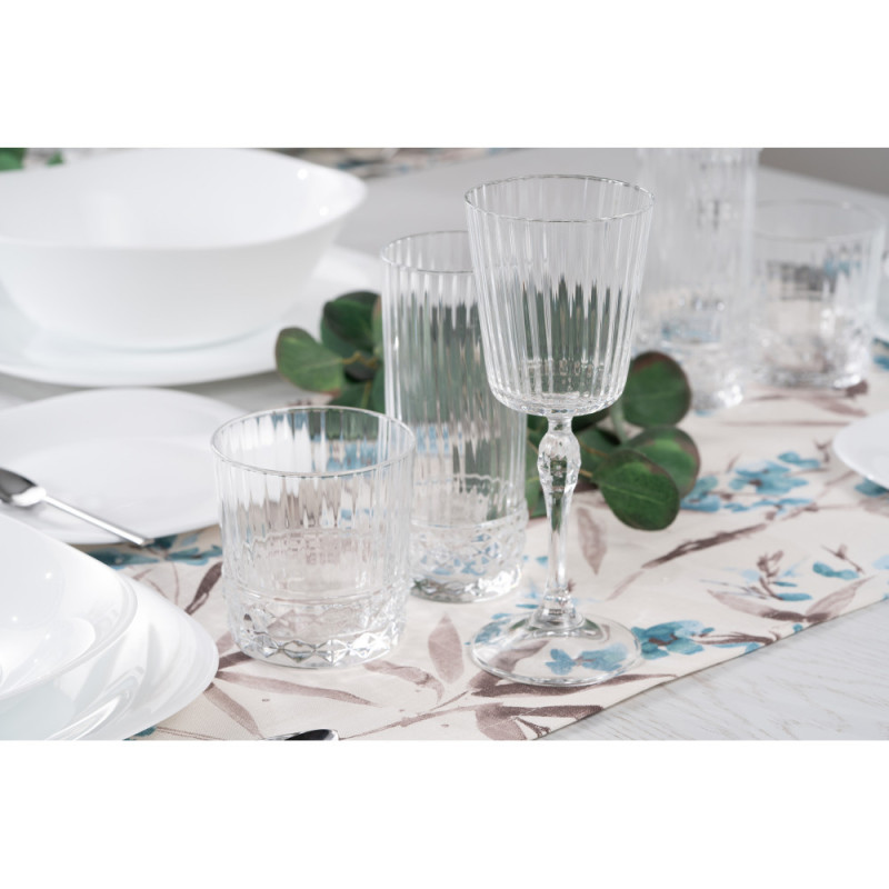 Bormioli Rocco Set of cocktail glasses America '20s, 250ml, h202mm, 6pcs, glass, transparent (122129BB9021990)
