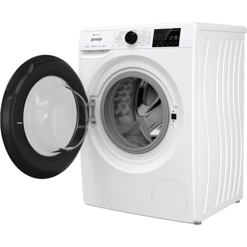 Gorenje Стиральная машина фронтальная, 9кг, 1400, A+++, 54,5см, дисплей, инвертор, пар, Wi-Fi, белый (WPNEI94A1SWIFI)