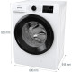 Gorenje Стиральная машина фронтальная, 9кг, 1400, A+++, 54,5см, дисплей, инвертор, пар, Wi-Fi, белый (WPNEI94A1SWIFI)