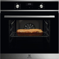 Electrolux Духова шафа електрична, 65л, A, дисплей, конвекція, телескопічні напрямні, чорний (EOF5F50BX)