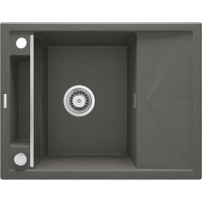 Deante Мойка кухонная Magnetic, гранит, прямоуг., с крылом, 640х500х219мм, чаша - 1, врезная, антрацит (ZRM_T11A)