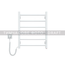 ARDESTO Electric towel warmer EKO, 480x600mm, button, steel, left connection, white (12-166150-4860)